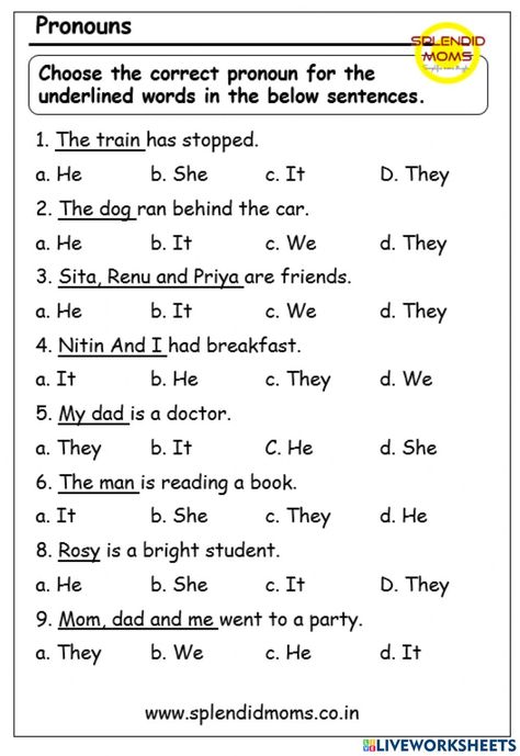 Worksheet On Pronouns Grade 1, English Worksheet For Grade 2 Pronoun, Pronoun For Grade 1, Nouns And Pronouns Worksheets, Pronouns Activity For Grade 1, English Grammar Worksheets For Grade 2, Noun And Pronoun Worksheets For Grade 1, Worksheet For Grade 1 English, Am Is Are Worksheets For Grade 1