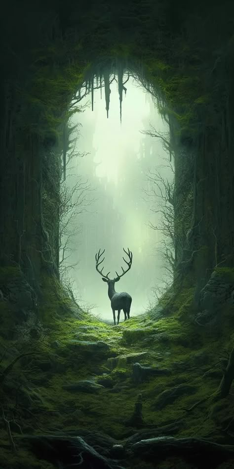 Spirit Drawing, Viking Wallpaper, See Tattoo, Deer Wallpaper, Wild Animal Wallpaper, Qhd Wallpaper, Reference Photos For Artists, Best Nature Wallpapers, Animal Illustration Art