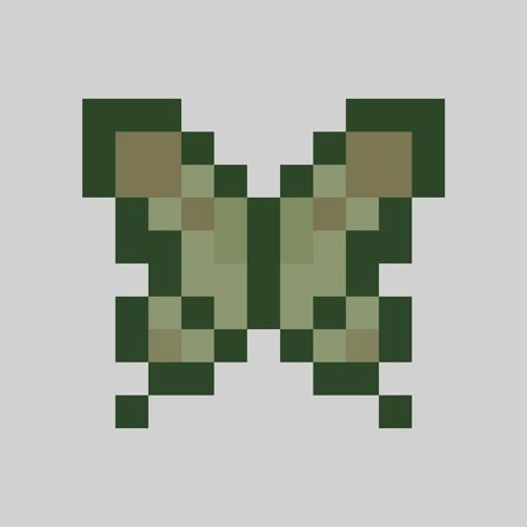 Pixel Art Grid Butterfly, Butterfly Pixel Art Easy, Pixel Butterfly Pattern, Minecraft Drawing Ideas Pixel, Minecraft Flower Painting Grid, Pixel Ideas Easy, Pixel Easy Art, Minecraft Mushroom Pixel Art, Minecraft Vines Pixel