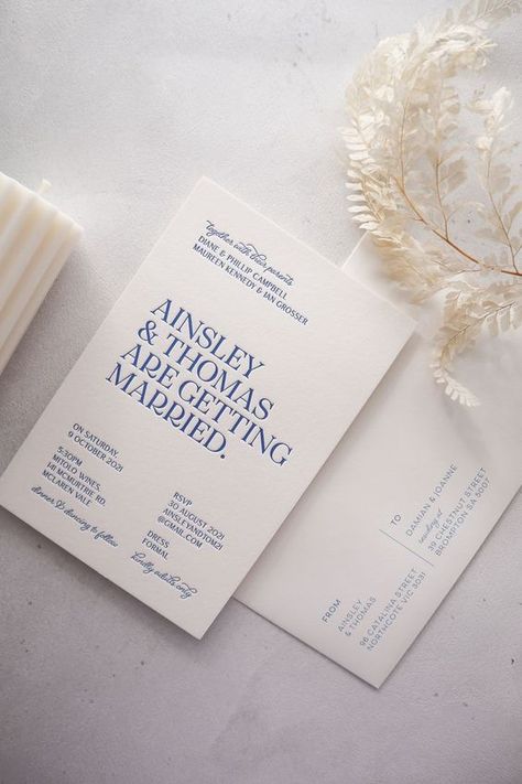 Retro blue letterpress wedding invitation.#WeddingInvitations #WeddingStationery #Invitation #WeddingPlanning #CustomInvitations Letterpress Wedding Invitation, Wedding Invitation Inspiration, 카드 디자인, Letterpress Wedding, Letterpress Wedding Invitations, Retro Blue, Invitation Inspiration, Wedding Mood Board, Wedding Mood