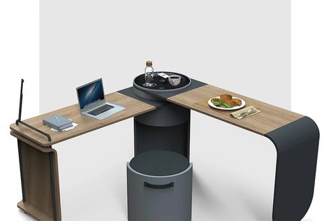 Wfh Desk, Leftover Food, Multipurpose Table, Tiny Apartments, Smart Furniture, Leftovers Recipes, Multifunctional Furniture, Furniture Designs, Yanko Design