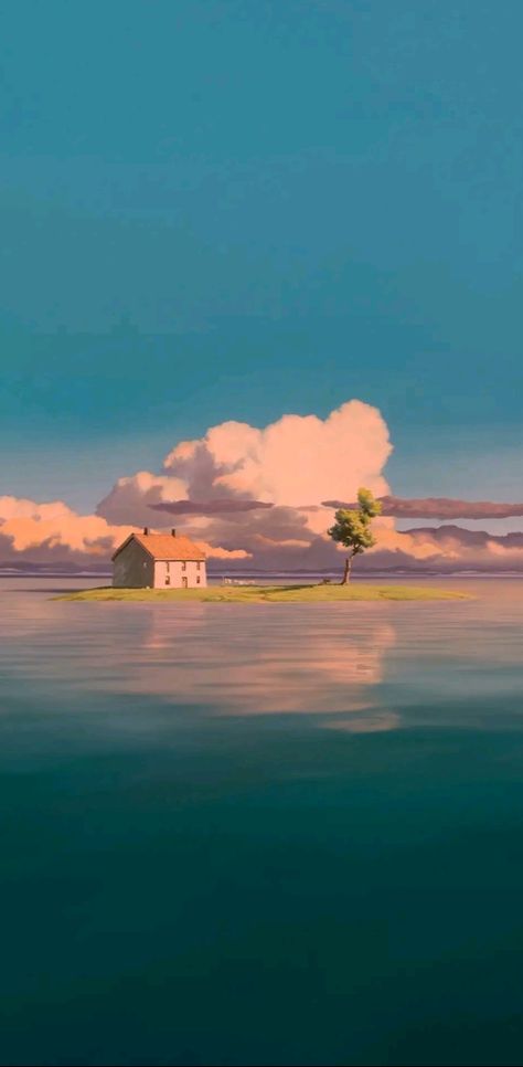 Studio Ghibli Nature Wallpaper, Ghibli Phone Background, Studio Ghibli Sunset, Studio Ghibli Aesthetic Scenery, Studio Ghibli Ocean, Gibli Studio Wallpaper, Studio Ghibli Clouds, Gibli Studio Aesthetic, Studio Ghibli Wallpaper Aesthetic