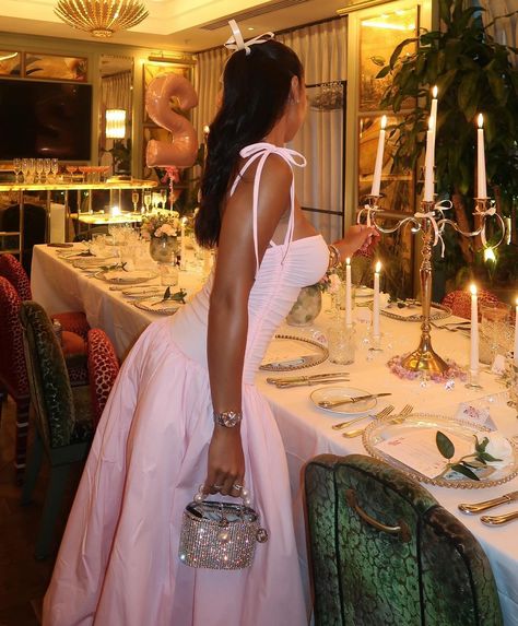 Feminine Black Women, Magnolia Parks, Pink Prom Dress, Prom Dresses Sleeveless, Black Femininity, Feminine Aesthetic, Feminine Outfit, Pink Princess, Pink Outfit