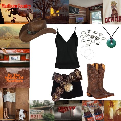 Styled two basic pieces into an outfit that gives off a little bit of the Far West vibes and vintage Americana. Cowgirl Inspired Outfit, Far West, Vintage Americana, Outfit Inspirations