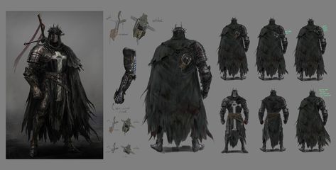 Dark Crusader Class Art - Lords of the Fallen Art Gallery Dark Crusader, Dark Temple, Lords Of The Fallen, Medieval World, Body Pose Drawing, Game Character Design, Body Poses, Video Game Characters, Character Designs