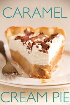 Caramel Cream Pie, Caramel Pie Recipe, Sugar Cream Pie Recipe, Filet Mignon Chorizo, Raspberry Cream Pies, Blueberry Cream Pies, Leche Asada, Baking Recipes Pie, Caramel Pie