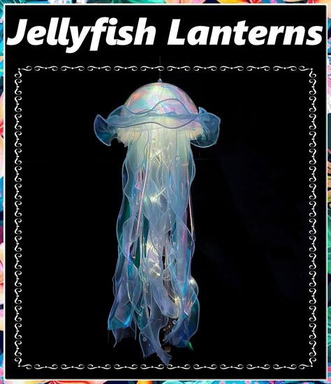 Twinkle Iridescent Jellyfish Lantern Jellyfish Hanging Decor Jellyfish nightlight,The Sea Hanging Lamp for Wedding Birthday Ocean Decor,Party Decorative,Gift for Kids Girls (Blue) Iridescent Jellyfish, Lantern Jellyfish, Jellyfish Hanging, Jellyfish Lantern, Fish Lanterns, Ocean Magic, Jellyfish Lamp, Unique Products Design, Color And Light