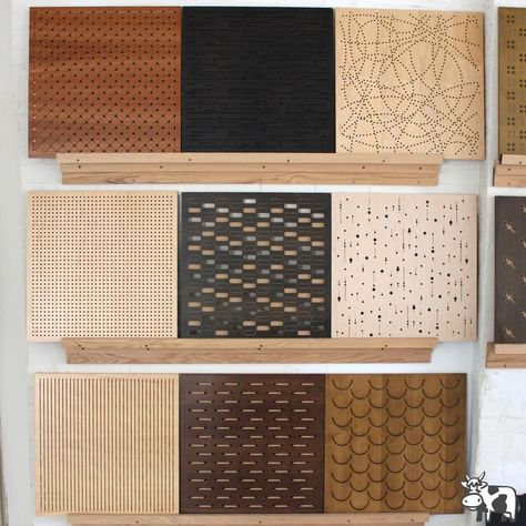 Looking for a simple way to spice up your home decor? Perforated wood art panels are not only a beautiful addition to your home's design, but also keep your home quiet and peaceful! #Soundproofing #PerforatedWoodPanels #SoundPanels #ArtPanels Sound Panels Design, Acoustic Wood Panels, Acoustic Walls, Acoustic Panels Diy, Soundproofing Walls, Sound Panels, Wood Art Panels, Working Office, Building Envelope