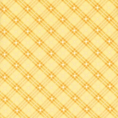 Bias Plaid Basics is a collection by Leanne Anderson for Henry Glass Fabrics, with each fabric being great additions to quilts and appliques, as they add a rich dimension to the piece. This vibrant yellow fabric features a white stripe and diamond at the corners of a tonal yellow plaid pattern. Width: 43"/44" Material: 100% Cotton Swatch Size: 8" x 8" Yellow Scrapbook Paper, Yellow Pattern Fabric, Yellow Layout, Pastel Yellow Aesthetic, Scrapbook Cutouts, Yellow Collage, Yellow Backgrounds, Yellow Prints, Garden Logo