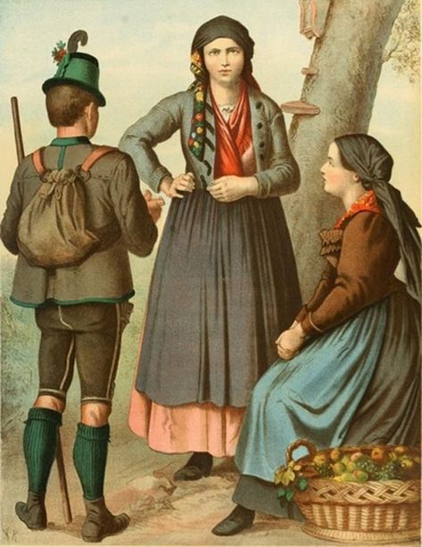 German Traditional Dress, German Costume, German Outfit, German Dress, German Folk, German People, Folk Dress, Dress History, Folk Dresses