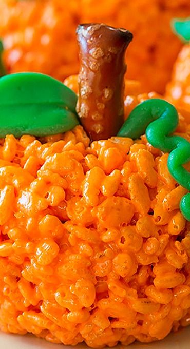 Pumpkin Rice Krispie Treats Pumpkin Rice Krispie Treats, Best Rice Recipe, Halloween Rice Krispie Treats, Pumpkin Rice, Rice Treats, Recipes Rice, Recipes Pumpkin, Krispie Treats Recipe, Halloween Sweets