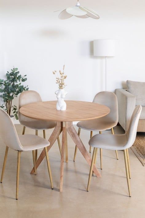 Small Round Kitchen Table, Cosy Dining Room, Small Round Dining Table, Round Wooden Dining Table, Buy Dining Table, Small Table And Chairs, Apartment Dining Room, Round Dining Room Table, Round Kitchen Table