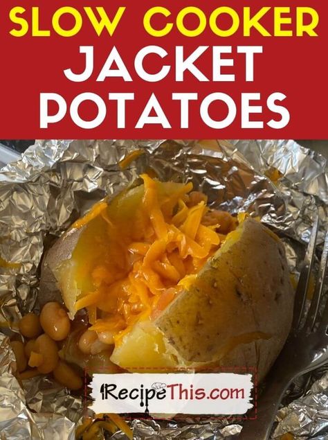 Jacket Potato Recipe, Potatoes With Cheese, Pork Slow Cooker, Beans And Cheese, Slow Cooker Roast Beef, Jacket Potatoes, Slow Cooker Potatoes, Zucchini Bake, Quinoa Casserole