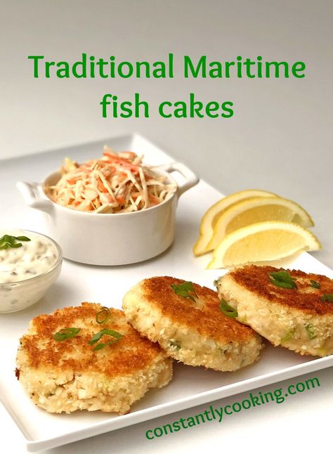 Traditional Maritime fish cakes – Constantly Cooking Cod Fish Cakes, Cod Cakes, Fish Cakes Recipe, Frozen Fish, Chorizo And Eggs, Pork Recipes Easy, Baked Ribs, Fish Cakes, Fish Sticks