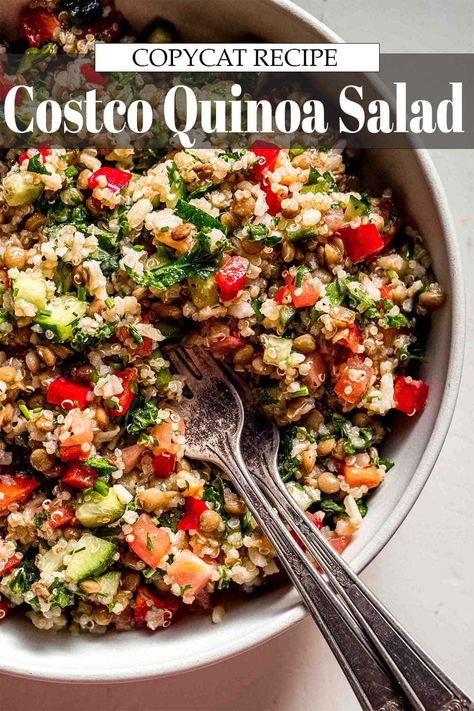 Costco Salad, Costco Quinoa Salad, Grain Salad Recipes, Winter Salads, Quinoa Recipes Easy, Lentils And Quinoa, Quinoa Recipes Healthy, Celery Salad, Quinoa Salad Recipe