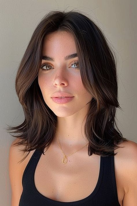 Refresh your look with edgy short layered haircuts. Perfect for adding a modern twist and dynamic texture to your hairstyle. Haircut For Medium Length Hair Curly, Layer Lob, Layered Haircut Short, Short Layer Haircut, Cool Hairstyles For Medium Length Hair, Medium Length Haircut For Thick Hair Straight, Layer Haircut For Short Hair, Short Trendy Haircuts, Layers On Short Hair