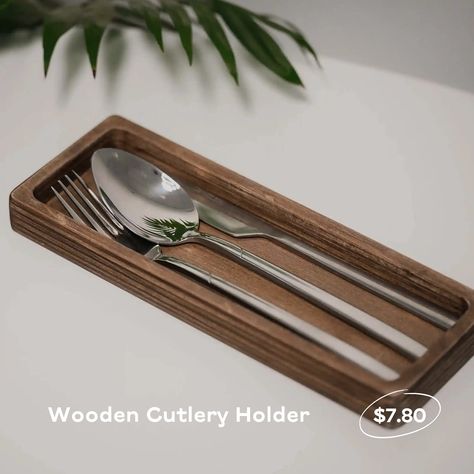 Cutlery on the table: just a fork and a knife? 🍴 Shall we talk about Wooden Cutlery Holderʼs? 🤔 Wooden Cutlery Holder’s is aesthetics and hygiene👌🏻And also comfortable, because everything is neatly laid out and fixed🍽️ But let’s say more: Wooden Cutlery Holder’s is a component of the brand image💫 It can be styled in the colors of the institution and personalized with the help of engraving🖌️ We have different Wooden Cutlery Holder’s ideas - choose yours in the carousel and order in direct ✉️ Cutlery Holder Restaurant, Wooden Cutlery Holder, Restaurant Cutlery, Hotel Accessories, Check Presenters, Reserved Table Signs, Wooden Cutlery, Cutlery Storage, Menu Holders