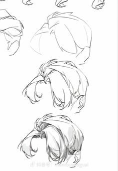 Back Hair Reference Drawing, How To Draw Boys Hair, Hair Art Reference, Boy Haircut Ideas, Man Haircut, Boy Haircut, Bus Art, The Haircut, Drawing Hair Tutorial