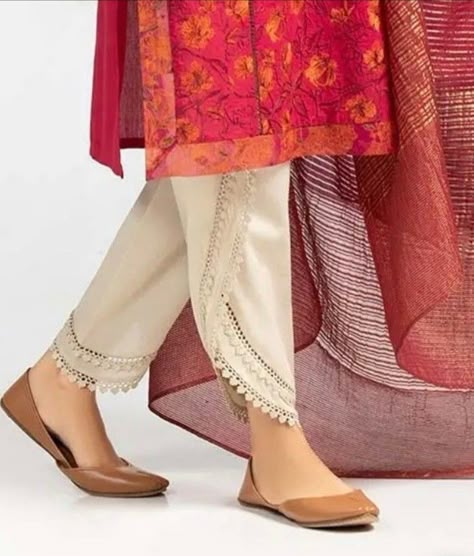 Pant Plazzo Designs Latest, Tulip Shalwar Design, Pant Mohri Design, Tulip Trouser, Cotton Pants Design For Kurti, Pakistani Pants Design For Kurti, Pant Plazo Design, Plazzo Designs, Shalwar Design