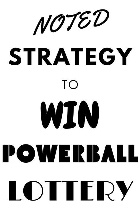 Noted Strategy To Win Powerball Lottery Play Games For Money, Powerball Lottery, Winning Powerball, Most Played, I Win, To Win, The Whole, Money Online