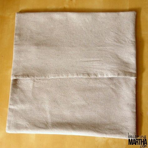 Envelope Pillow Cover, Easy Envelope, Drop Cloth Projects, Envelope Pillow, Canvas Drop Cloths, Pillow Cases Diy, Diy Pillow Covers, Crochet Pillow Cover, Drop Cloth Curtains