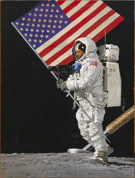 Neil Armstrong Lands on the Moon, July 20, 1969 | National Portrait Gallery Apollo 11 Crew, Apollo 11 Moon Landing, Buzz Aldrin, Michael Collins, Neil Armstrong, Small Step, Apollo 11, Moon Landing, Smithsonian Institution