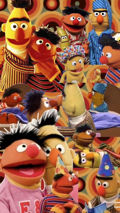 #bert #ernie #bertandernie Bert And Ernie Costume, Epi Y Blas, Bert And Ernie, Bert & Ernie, The Muppets, Funny Wallpaper, Extremely Funny Jokes, Street Photo, Love Words