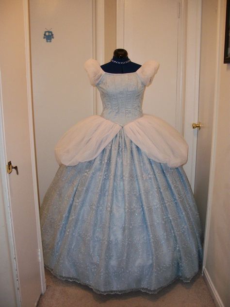 Cinderella Dress Diy, Cinderella Dress Pattern, Cinderella Dress For Girls, Princess Dress Patterns, Cinderella Dress Disney, Charity Sewing, Disney Boutique, Sew Ideas, Broadway Costumes