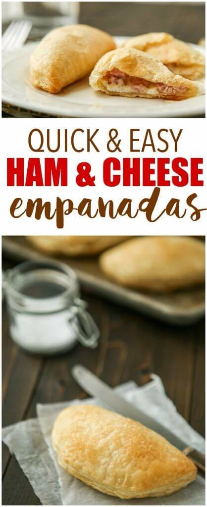 Ham And Cheese Empanadas, Breakfast Casserole Ham, Breakfast Empanadas, Croissant Recipes, Ham And Cheese Breakfast, Cheese Empanadas, Cooking Projects, Easy Ham, Healthy Breakfast Muffins