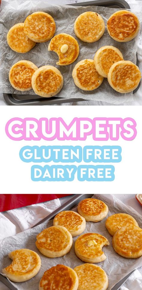 Gluten Free Crumpets Recipe, Gluten Free Crumpets, Crumpets Recipe, Crumpet Recipe, Glutenfri Baking, Pain Sans Gluten, Homemade Gluten Free, Low Fodmap Recipes, Gluten Free Dairy Free Recipes