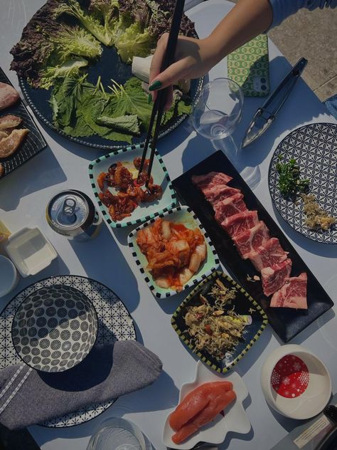 Korean Bbq Aesthetic, Bbq Aesthetic, Aesthetic At Home, Korean Bbq, My Aesthetic, At Home, Quick Saves