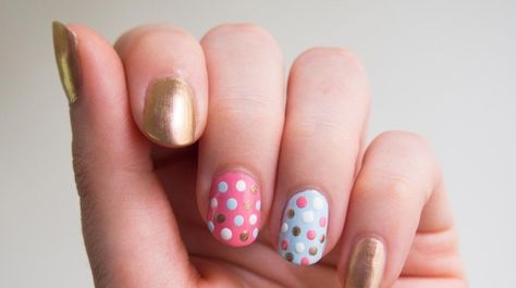 Polka Dot Nail Art Designs, Cupcake Nail Art, Watermelon Nail Designs, Dot Nail Art Designs, Nailart Tutorial, Polka Dot Nail Designs, Dot Nail Designs, Polka Dot Nail Art, Dot Nail Art