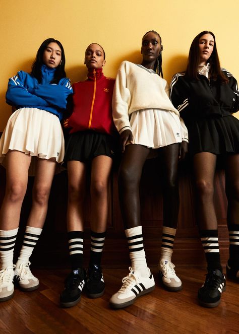 Kith Editorial for adidas Samba Adidas Samba Style, Adidas Editorial, Samba Style, Brazilian Dance, Sport Editorial, Kith Women, Adidas Retro, Retro Wave, Ronnie Fieg