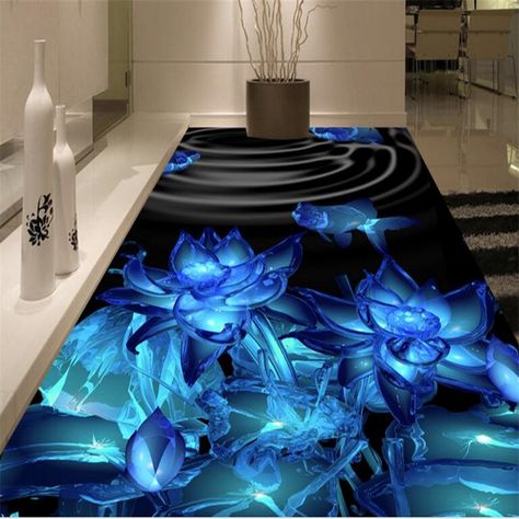 Cheap custom floors, Buy Quality floor painting directly from China 3d floor painting Suppliers: beibehang Large custom flooring posted 3D indoor luminous crystal lotus thick wearable floor decoration painting Cursed Webcore, 3d Floor Painting, Epoxy 3d, Epoxy Floor Designs, Pvc Vinyl Flooring, 3d Vinyl, Resin Floor, 3d Flooring, Custom Photo Wallpaper