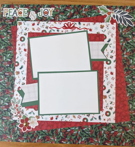 Christmas Layout, Scrapbook Planning, Winter Scrapbooking, Scrapbook Christmas, Christmas Scrapbook Pages, Scrapbook Design Layout, Christmas Scrapbook Layouts, Scrapbook Pictures, 12x12 Scrapbook Layouts