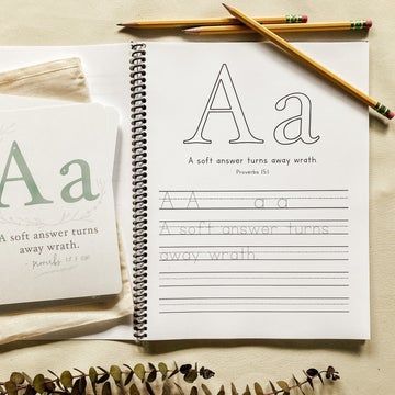 Scripture Copywork, Penmanship Practice, Homeschool Preschool Activities, Scripture Memorization, Kindergarten Curriculum, Alphabet Practice, Lowercase Alphabet, Scripture Memory, Homeschool Inspiration