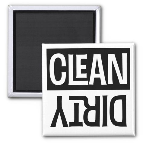 Clean Dirty Dishwasher Sign, Dishwasher Sign, Clean Dirty Dishwasher Magnet, Cricket Ideas, Dishwasher Magnet, Family Organizer, Beautiful Day, Free Design, Magnets