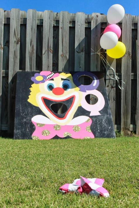 Circus Party with So Many Cute Ideas via Kara's Party Ideas | KarasPartyIdeas.com #CarnivalParty #PartyIdeas #Supplies (8) Backyard Carnival, Clown Party, Circus Carnival Party, Circus Theme Party, Circus Birthday Party, Carnival Birthday Parties, Carnival Birthday, Carnival Themes, Circus Birthday