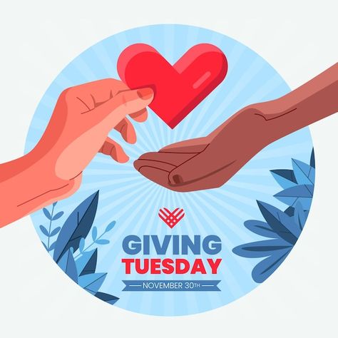 Flat giving tuesday illustration | Premium Vector #Freepik #vector #charity-event #generosity #charity #help Tuesday Illustration, Charity Illustration, Giving Tuesday, Charity Event, Vector Photo, Instagram Feed, Premium Vector, Graphic Resources, Mural