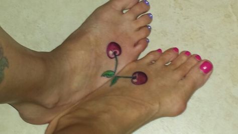 Best friends cherries tattoos Matching Cherry Tattoos, Cherries Tattoos, Tattoo Friends, Cherry Tattoo, Cherry Tattoos, Friend Tattoos, 2 People, Best Friends, Cherry