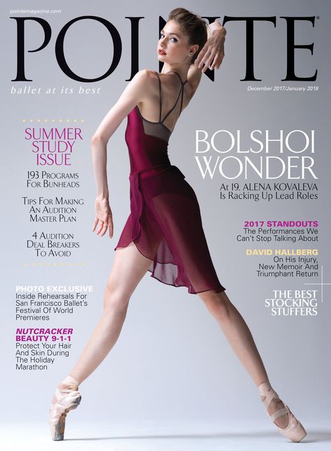 Dance Magazine Cover, Ballet Reference, Alena Kovaleva, Media Coursework, Aesthetic Project, Grace Under Pressure, Ballerina En Pointe, San Francisco Ballet, Summer Study