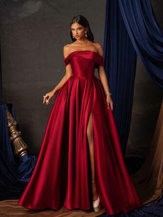 NEW IN Party Wear Women | Fashion NEW IN Party Wear Women | SHEIN USA Red Evening Dress For Prom Season, Sweetheart Neckline, Red A-line Maxi Dress For Prom, Elegant Red Floor-length Maxi Dress, Red Floor-length Bridesmaid Dress For Prom Season, Red Floor-length Bridesmaid Maxi Dress, Red Ball Gowns, Glam Wedding Dress, Bridesmaid Dresses Prom, Prom Night