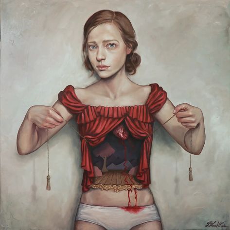 The Oil Paintings of Lisa Lach-Neilson - Hi-Fructose Magazine Hi Fructose, Arte Obscura, Zooey Deschanel, Ap Art, Pop Surrealism, Magazine Art, Surreal Art, Art Sketchbook, Portrait Art