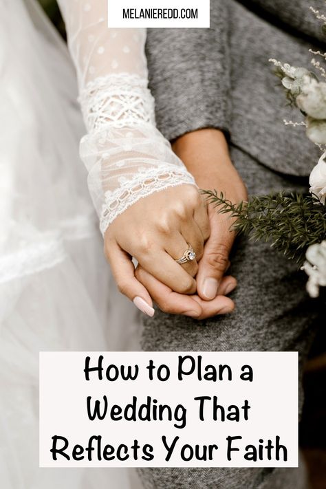 To people of faith, a wedding is still, first and foremost, a spiritual experience. Not only does your wedding connect you, for life, to the person you want to love and cherish. Additionally, you and your intended will stand before God seeking His blessing on your union. How to Plan a Wedding That Reflects Your… The post How to Plan a Wedding That Reflects Your Faith appeared first on Melanie Redd. How To Incorporate God Into Wedding, Christian Wedding Planning, Spiritual Marriage Ceremony, Christ Centered Wedding Ceremony, Unique Christian Wedding Ideas, Christian Wedding Traditions, Godly Wedding Ideas, Christian Wedding Theme, Biblical Wedding Ideas