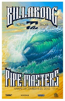 2010 Billabong Pipe Masters (surfing poster) by Bill Ogden Vintage Beach Posters, Photo Surf, Surfing Poster, Alana Blanchard, North Shore Hawaii, Beach Wall Collage, Surf Vintage, Surf Vibes, Surf Poster