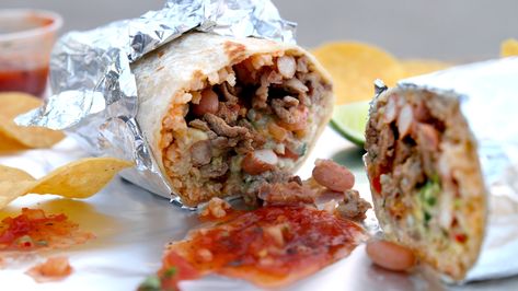 Fast Food Burritos Ranked Worst To First Chicken Avocado Burrito, Chipotle Guac, Carnitas Burrito, Avocado Burrito, California Burrito, Beans And Cheese, Spicy Steak, Chipotle Mexican Grill, Carlsbad Cravings