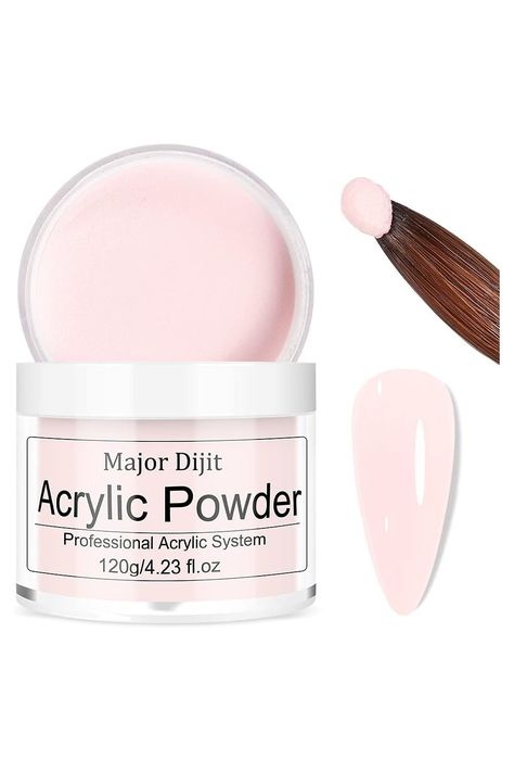 120g Acrylic Powder Acrylic Nail Powder 4.23oz Large Capacity Professional Polymer for 3D French Nail Manicure Extension Nail Carving Long Lasting Beauty Gifts (Pink) Brown Nails Acrylic French Tip, Acrylic Long Square Nails, Square Square Acrylic Nails, Nails Acrylic Long Square, Nails Acrylic Short Summer, Summer Classy Nails, White Design Nails, Classy Nails Acrylic, Nails Acrylic Aesthetic