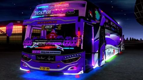 Download 12 Mod BUSSID Full Strobo dan Lampu Kolong 2023! Bus Mod, Bus Simulator Indonesia Livery Kerala, Bus Skin Design, Bus Games, Manchester United Wallpaper, New Bus, Strobe Lights, Police Cars, Strobing