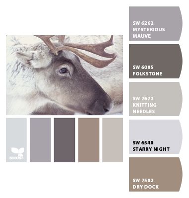 Mysterious Mauve Bedroom Colour Schemes Warm, White Bathroom Colors, Grey Colour Scheme Bedroom, Room Interior Colour, Brick Bedroom, Exterior Paint Schemes, Table Palette, Winter Color Palette, Bathroom Decor Luxury