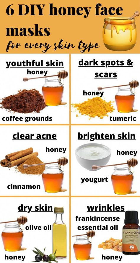 Diy Honey Face Mask, Clear Skin Face Mask, Honey Face Mask, Honey Diy, Clear Skin Face, Skin Face Mask, Clear Healthy Skin, Honey Face, Resep Diet